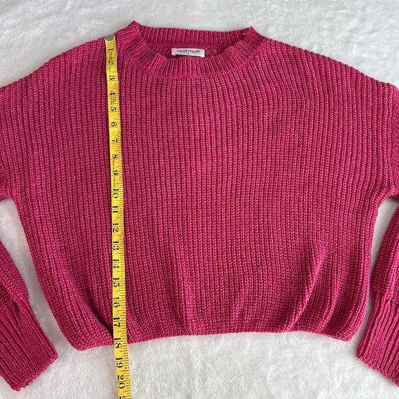 Vestique Womens Pink Sweater Small Soft Knit - Picture 8 of 16